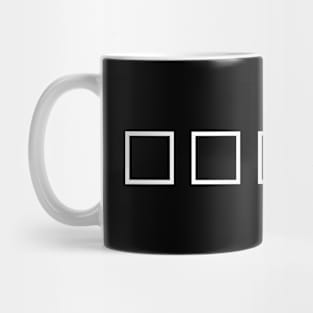 Square Shape Minimal Design (Pattern Collection) Mug